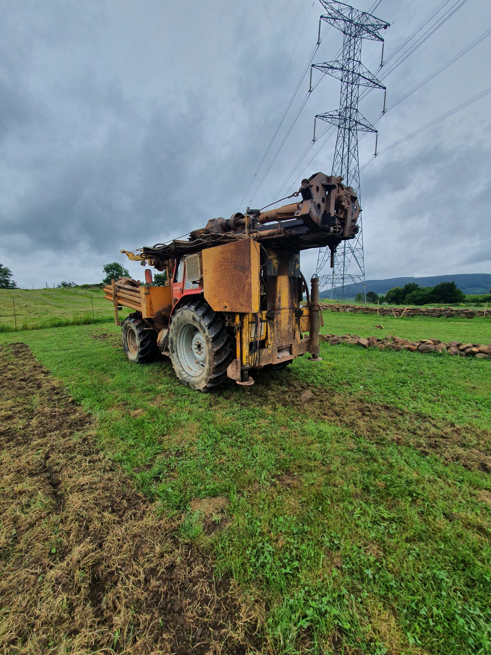 Tractor con maquinaria